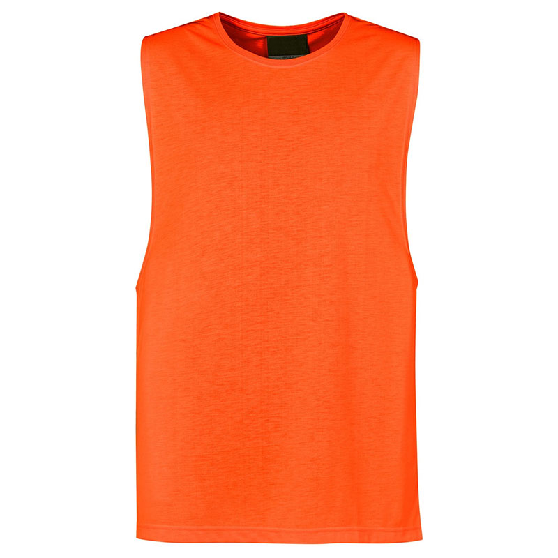 Hi Vis Mens Breathable Sleeveless Tee Singlet