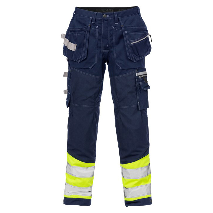 Hi-Vis Durable Denim Soft Trousers Class 2 with Waterproof