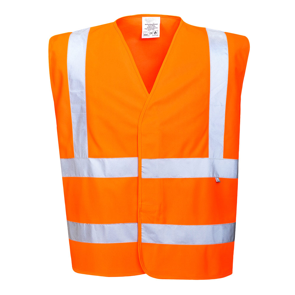 Flame Resistant Lightweight Breathable Cool Hi-Vis Vest