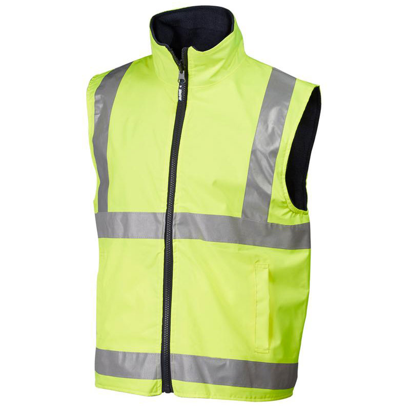 Rail Hi Vis Winter Reversible Puffer Poly/Pu Shell Vest