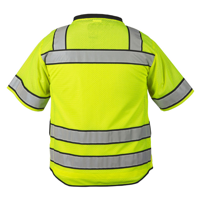 High Performance Hi-Vis Durable Surveyors Mesh Safety Vest with ID Pocket