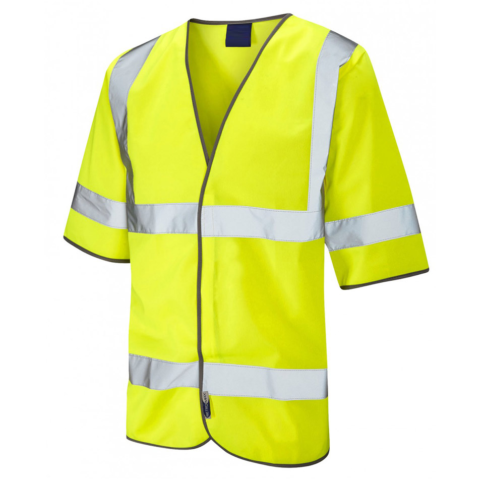 Hi-Vis Comfortable Breathable Half Sleeved Safety Waistcoat EN 20471 Class 3