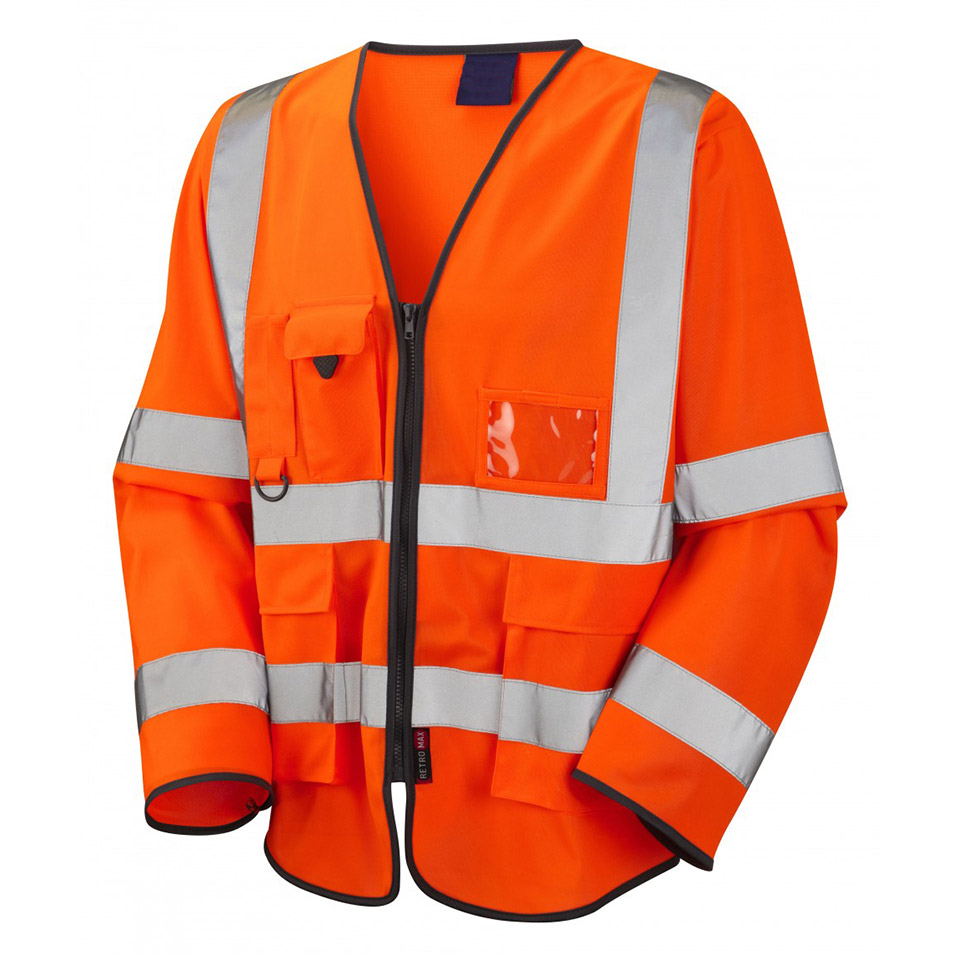  Hi-Vis Durable Workwear Superior Long Sleeved Safety Vest Class 2