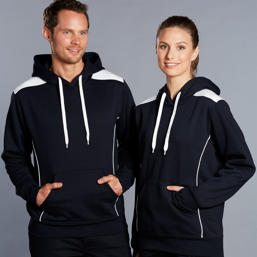 Unisex Croxton Fleece Contrast Closed-Front Hoodie