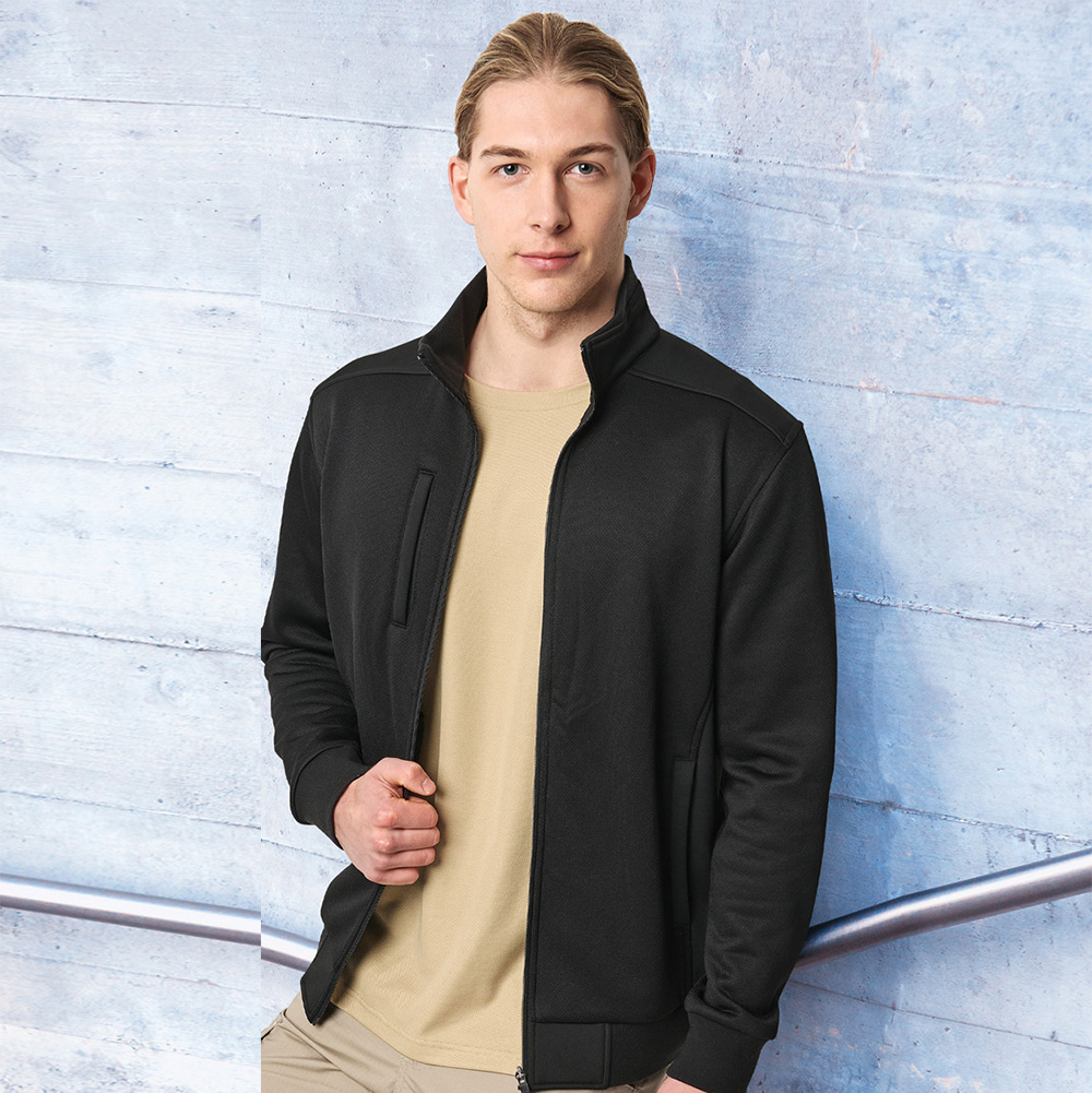 Men's Jacquard Fleece Bomber Jacket