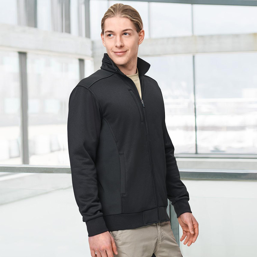 Men's Jacquard Fleece Bomber Jacket