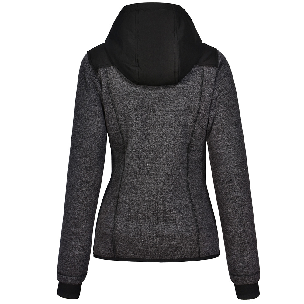 Ladies' Bonded Coral Fleece with Polyester Trim Jacket