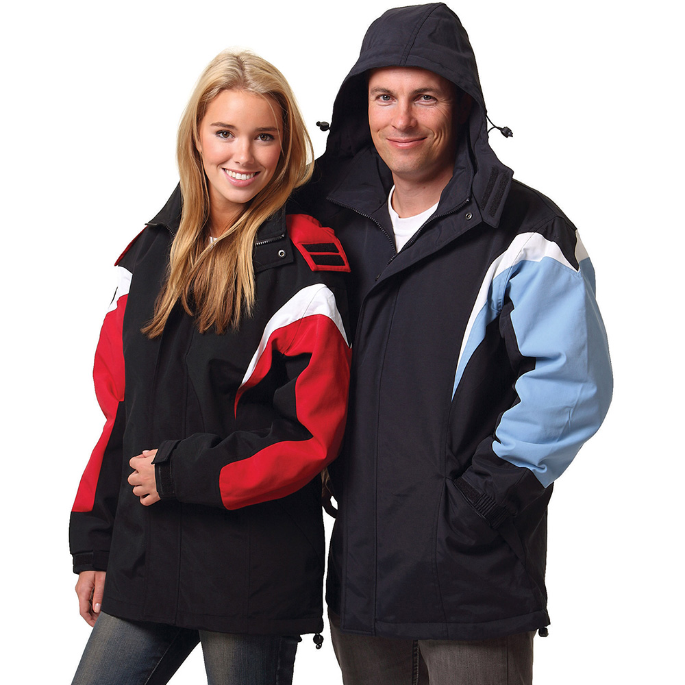 Unisex Tri-Colour Jacket With Hood