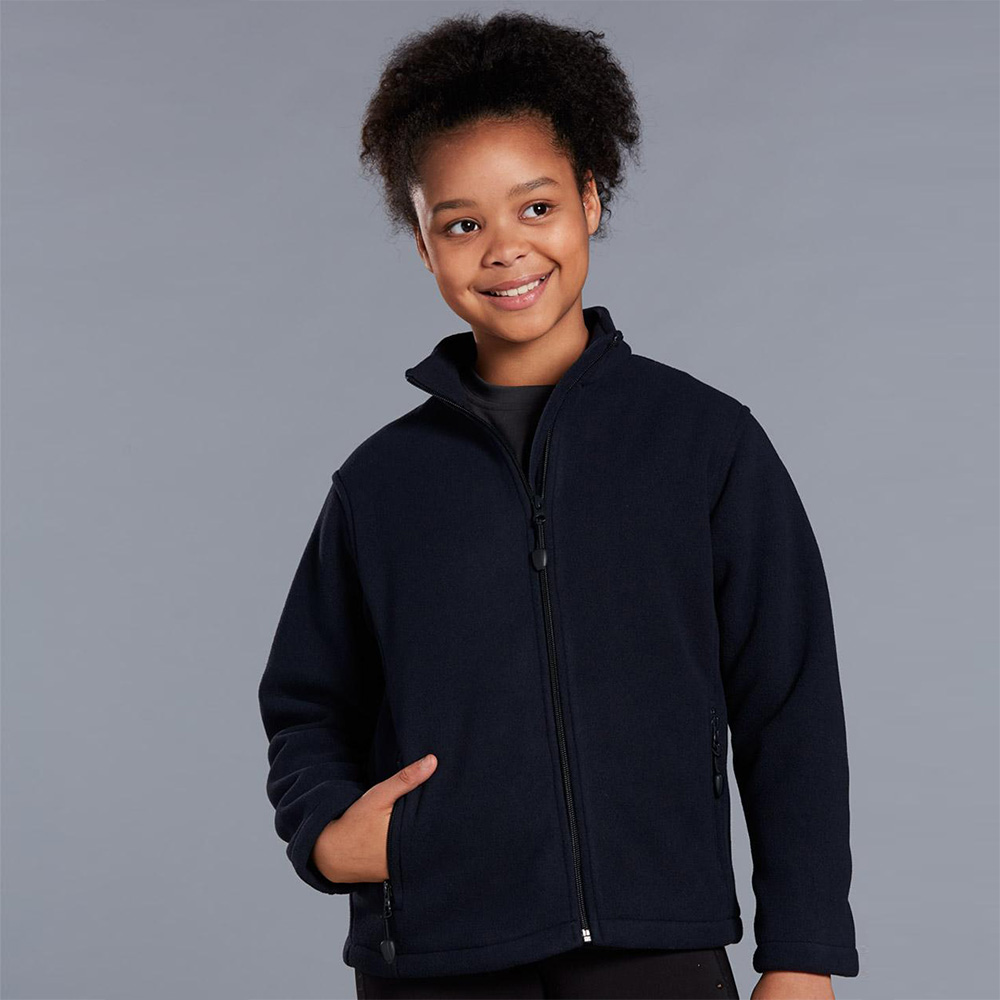 Kids' Polar Fleece Full Zip Fitted Jacket