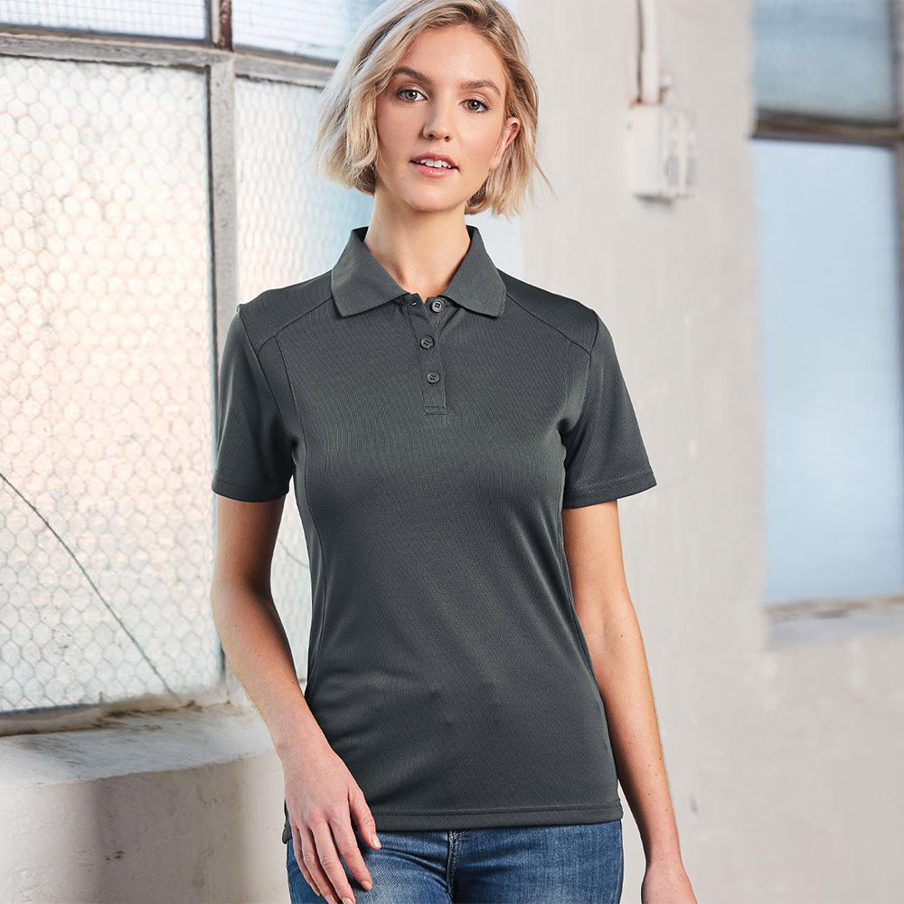 Ladies Bamboo Charcoal Eco Fabric Short Sleeve Polo