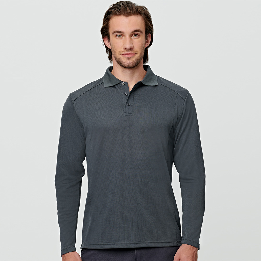 Men's Bamboo Charcoal Corporate Long Sleeve Polo