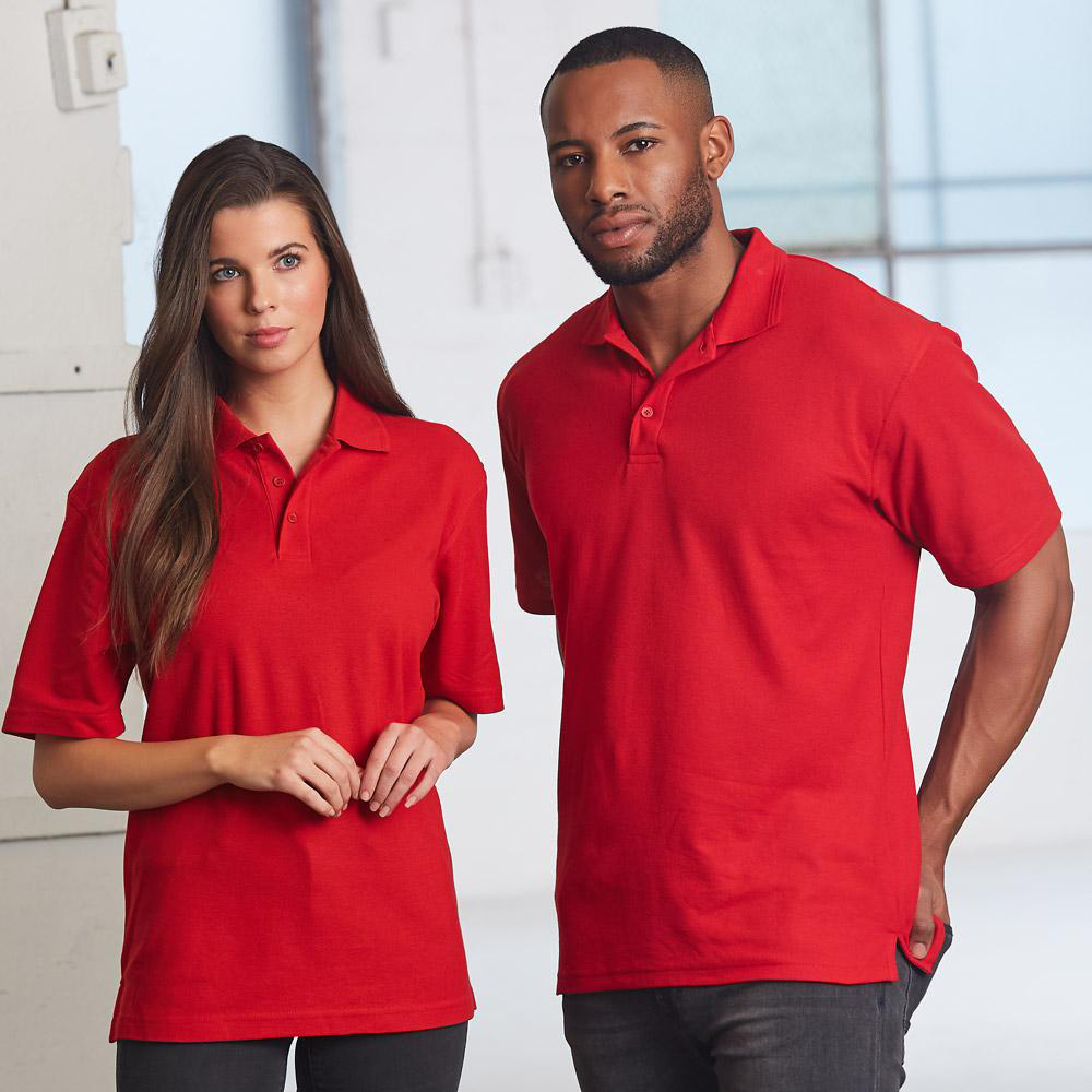 Unisex Poly/cotton Pique Knit Short Sleeve Polo