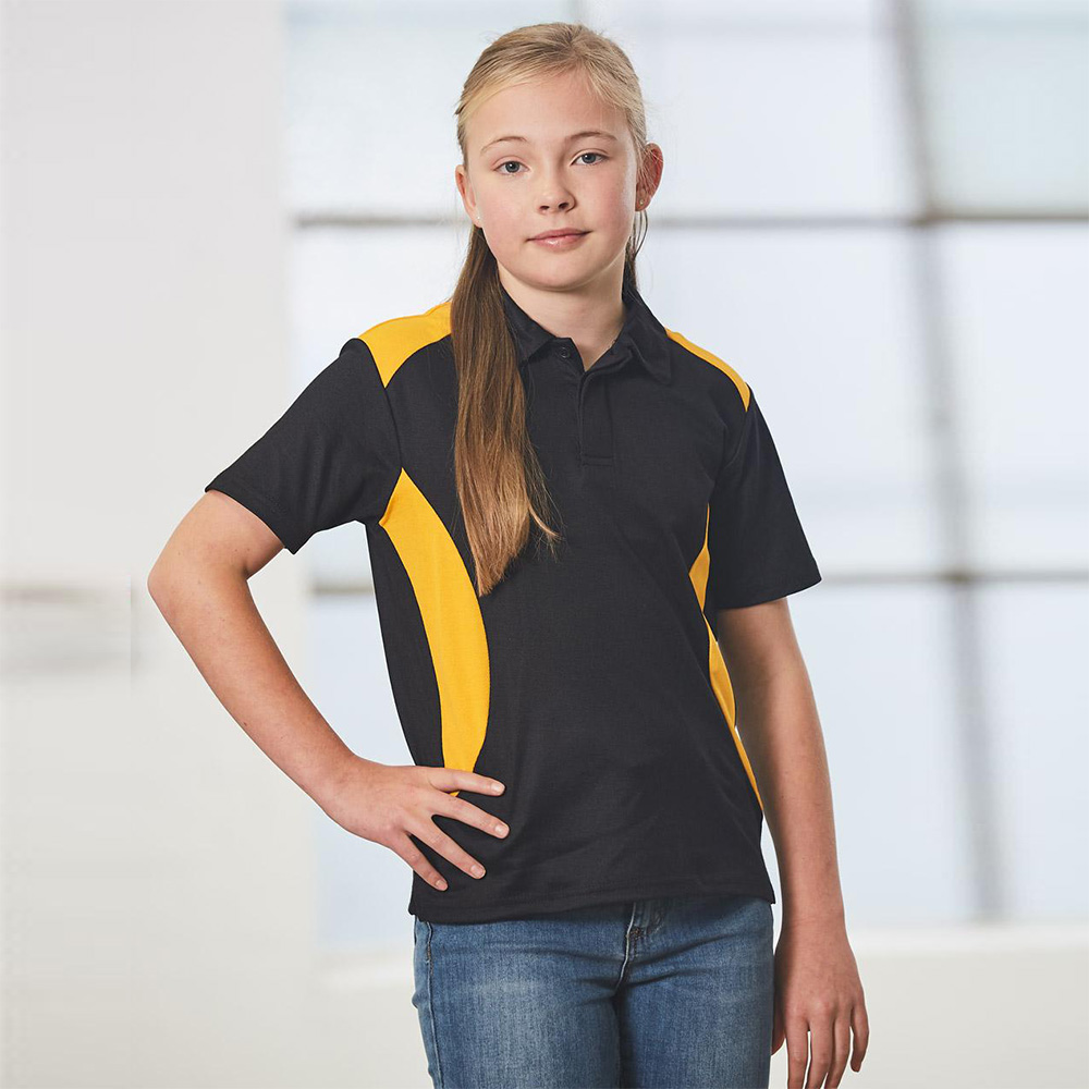 Kids' Contrast Short Sleeve Polo