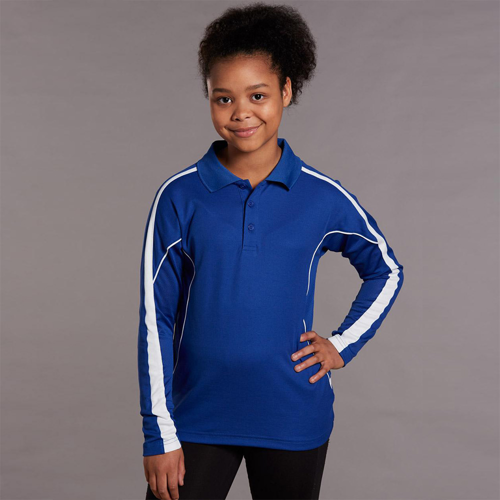 Kids' Fashion Long Sleeve Polo