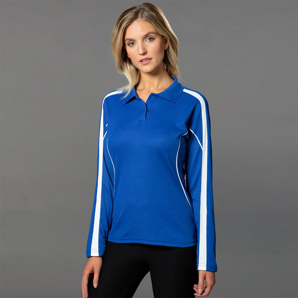 Ladies' Fashion Long Sleeve Polo