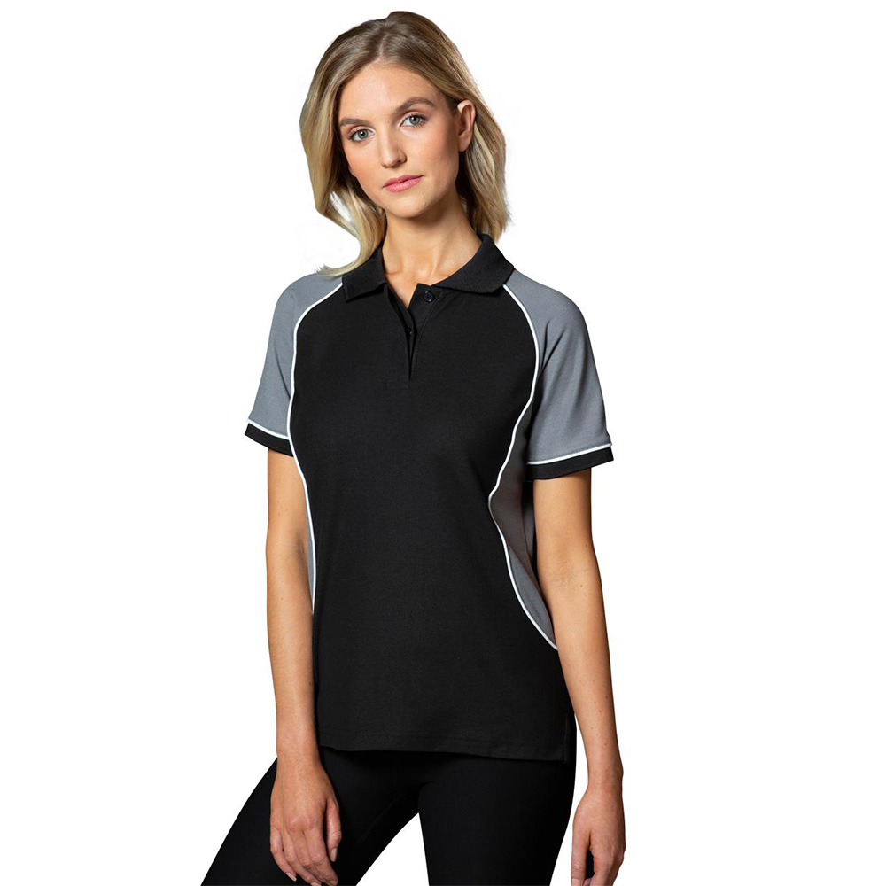 Women Tri-colour Short Sleeve Pique Polo