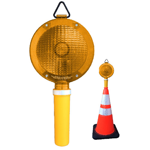 High Clarity Amber LED Safety Cone Light