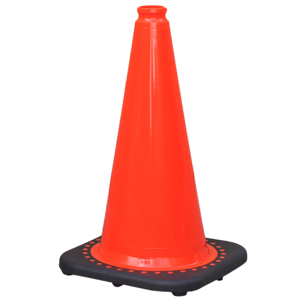 Weather Resistant Injection Molded PVC 18" Orange Safety Cone 
