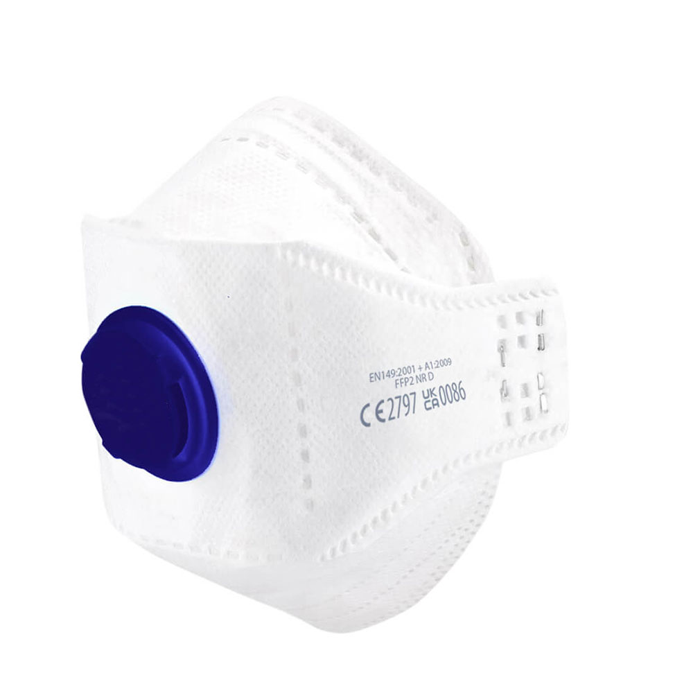 Eagle Style Valved Dolomite Fold Respirator FFP2