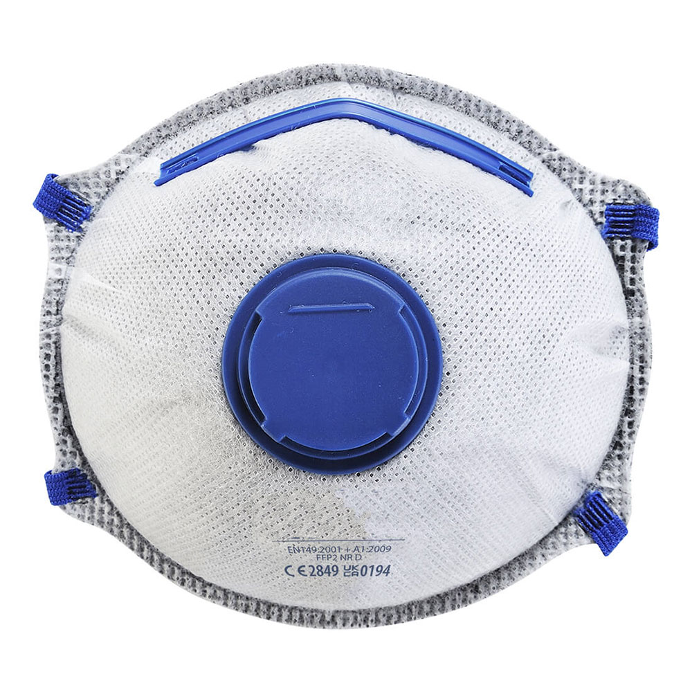 FFP2 Disposable Carbon Valved Dolomite Cup Respirator