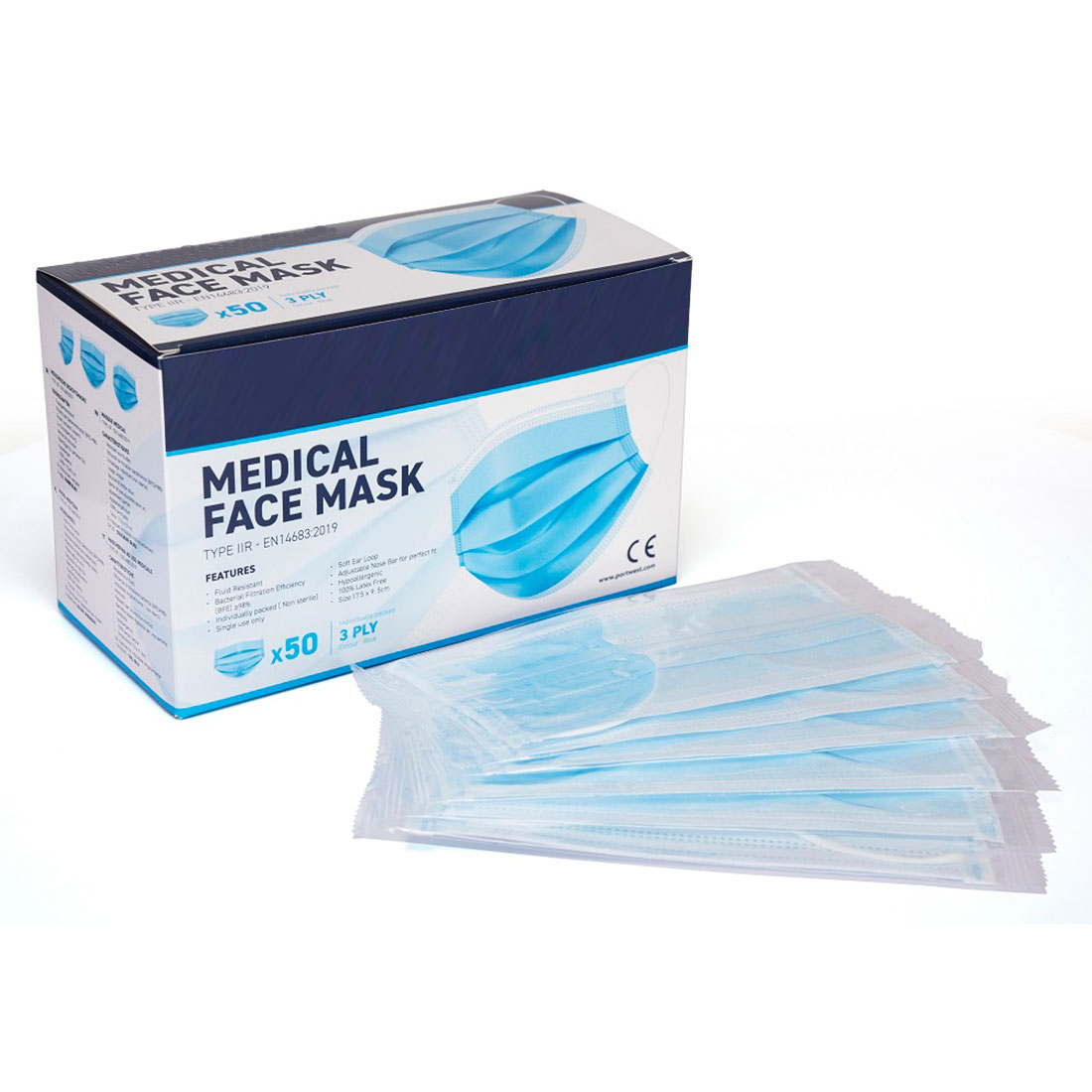 Medical Mask Type IIR (Individually Wrapped)