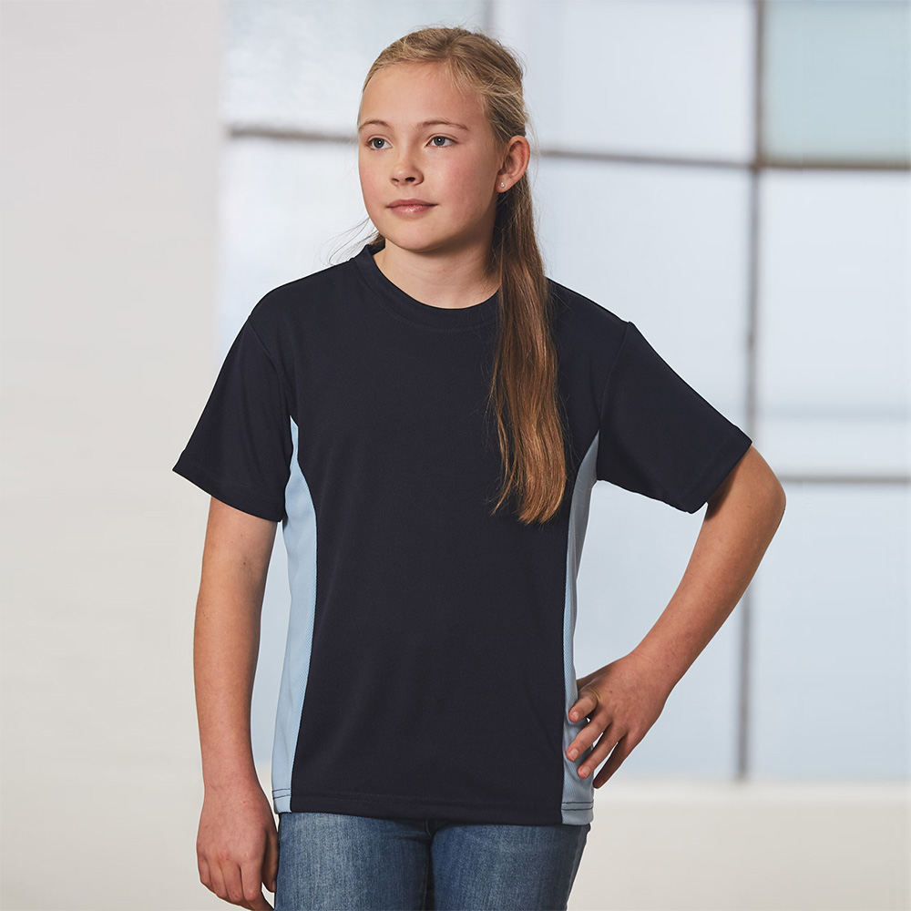 Kids' Mesh Contrast Tee