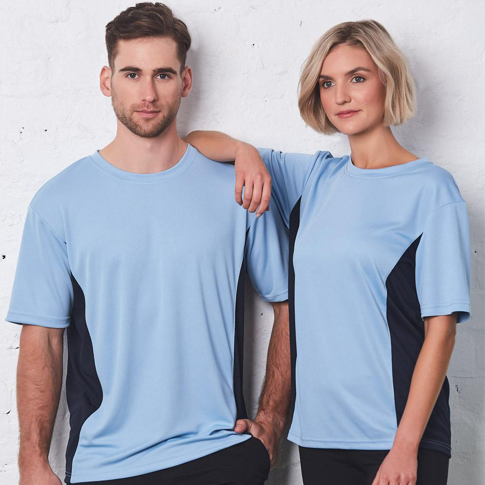 Unisex Mesh Contrast Tee