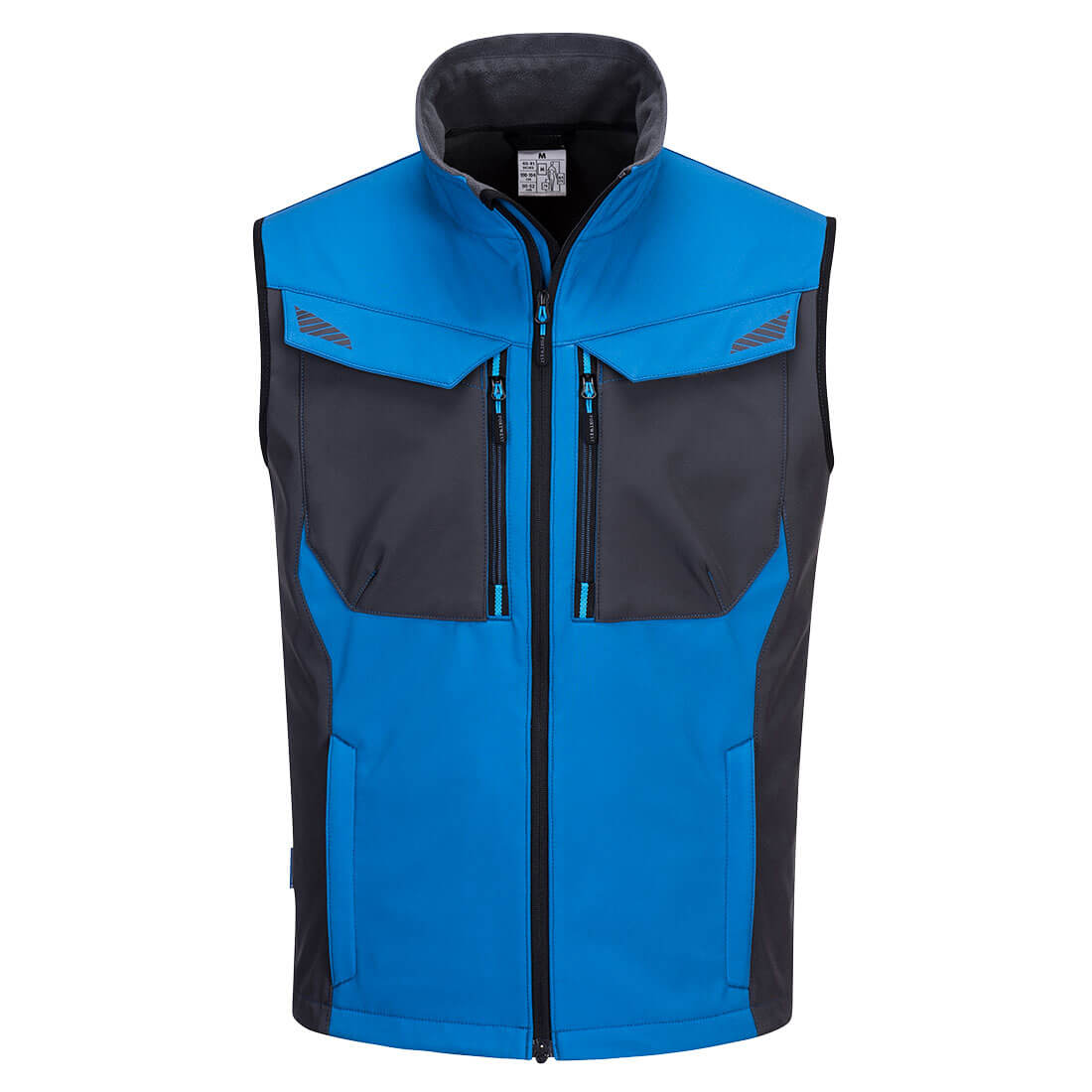 Luxury Breathable Windproof Waterproof Softshell Gilet with Reflective Trims 