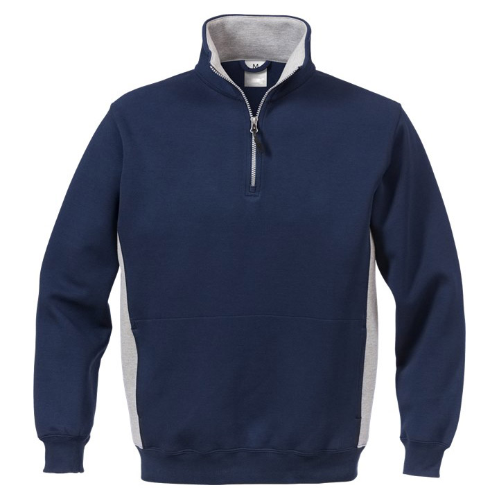 Luxurious Classic Soft Quarter Zip Sweatshirt in Double Face Fabric