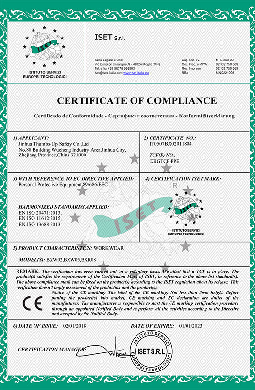 CE Certifictae