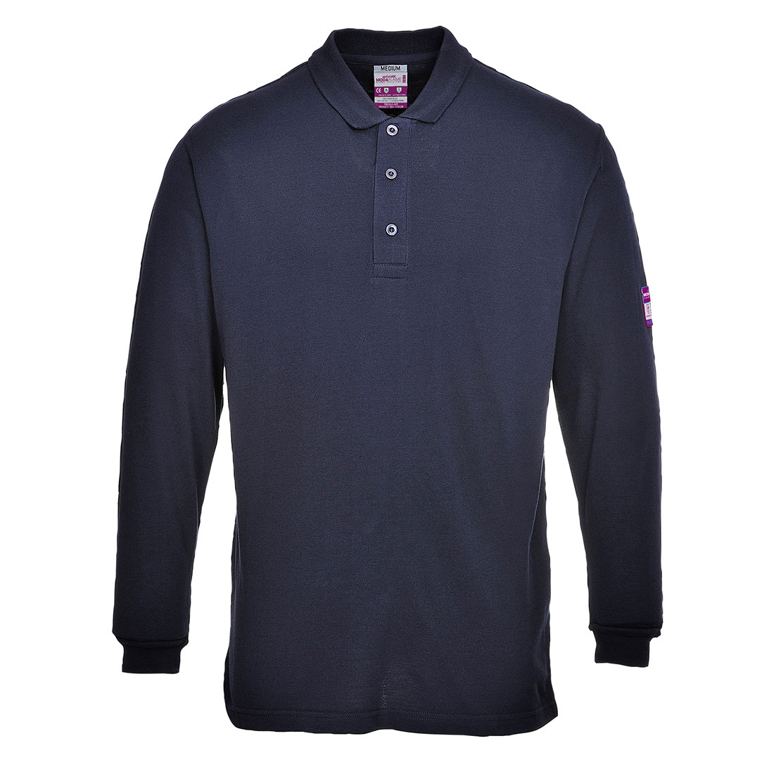 Flame Resistant Anti-Static Comfrtable Soft Long Sleeve Polo Shirt