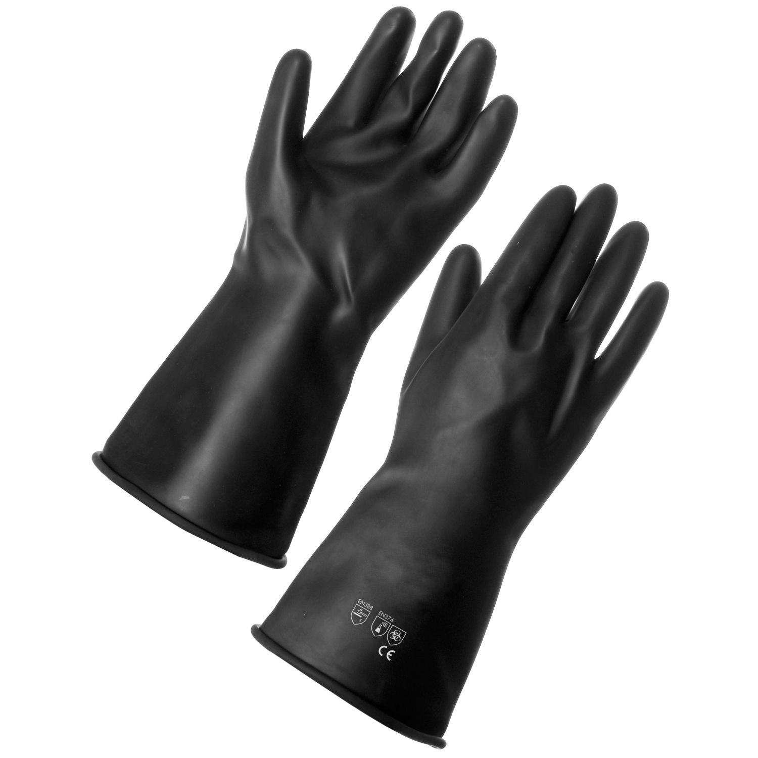 Heavy Duty Chemical Resistant Industrial Rubber Gloves