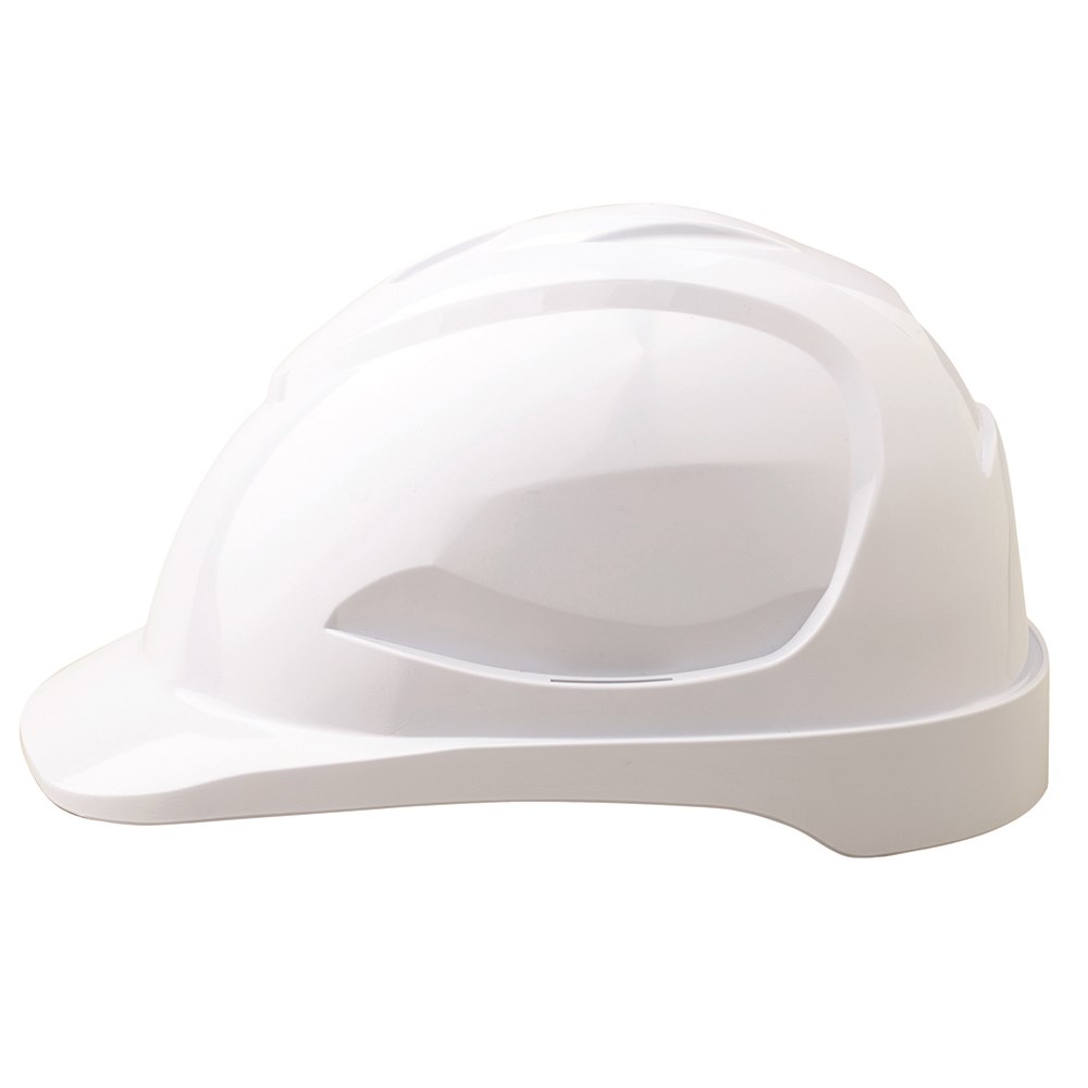 ABS Durable Hard Safety Hat Unvented with Pushlock Harness 