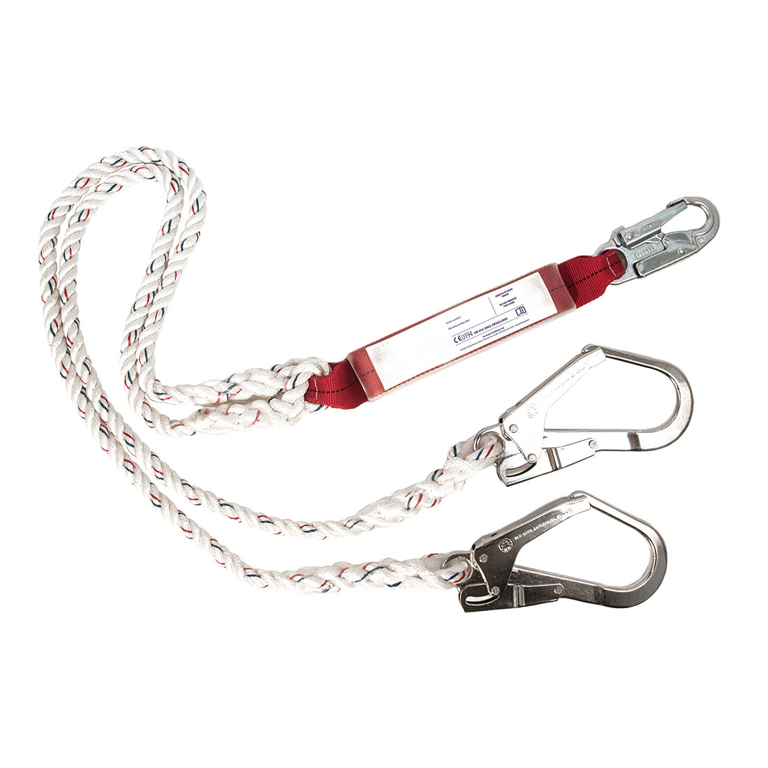 Double Lanyard With Shock Absorber