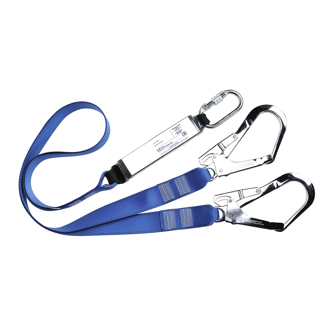 Double Webbing Lanyard With Shock Absorber