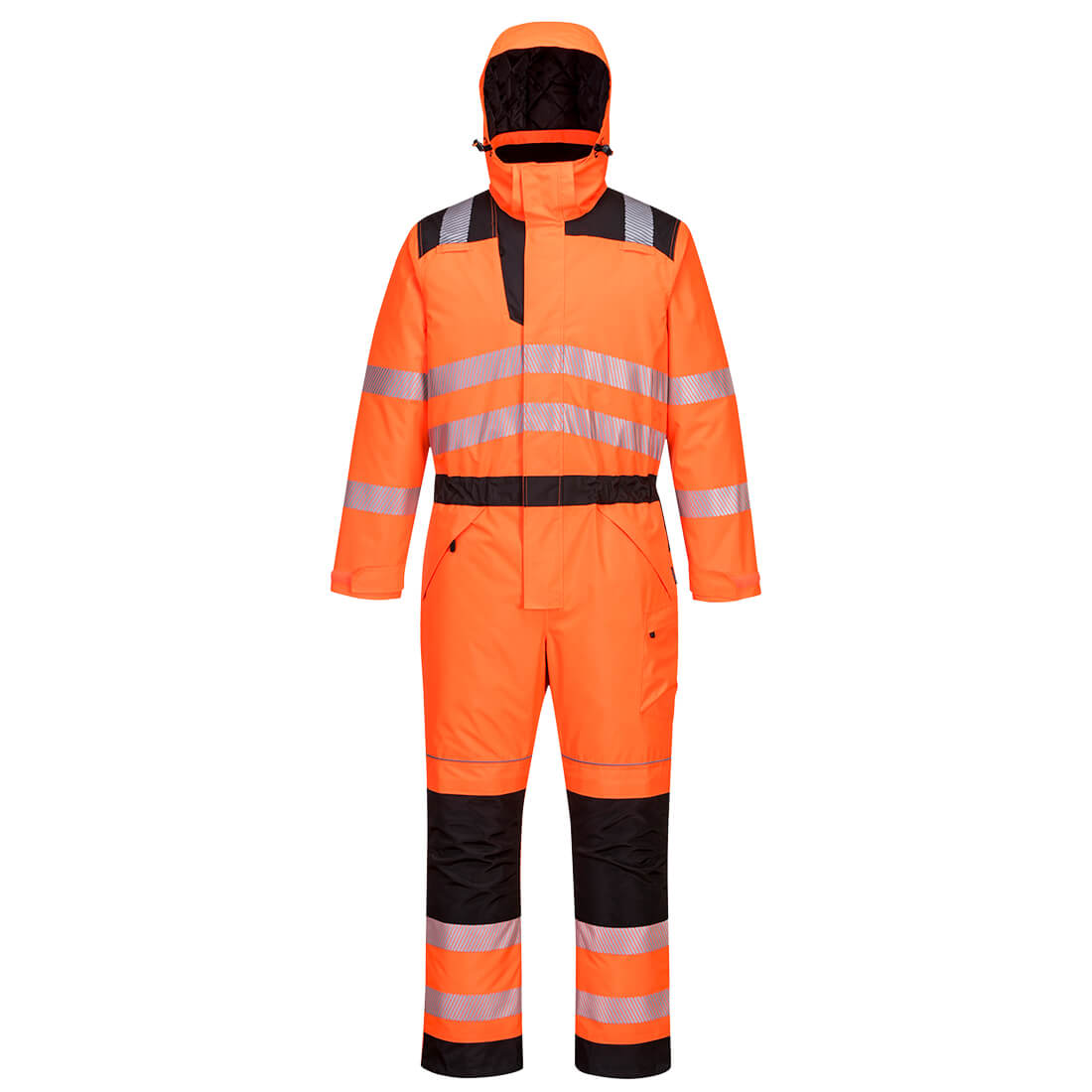 Hi-Vis Durable Winter Coverall with 300D Oxford PU Coated 