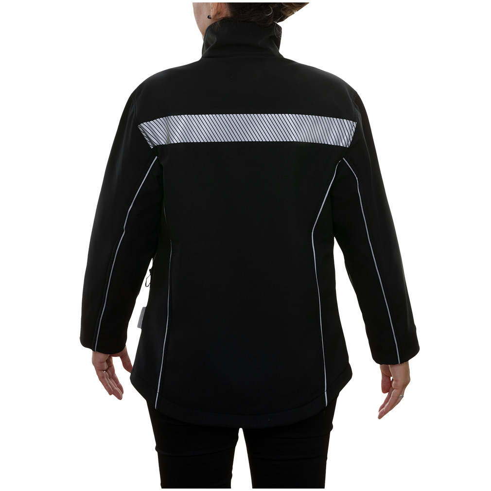 Hi-Vis Water Resistant Soft Shell Athletic Jacket with Featuring a Stretchable 3 Layer Fabric Construction