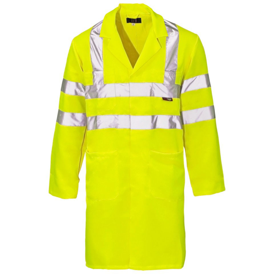 Hi-Vis Durable Breathable & Windproof Raincoat Class 2