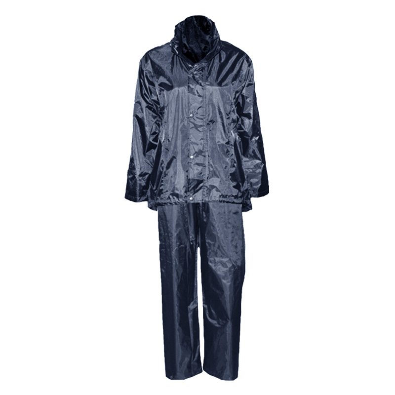 Polyester / P.V.C Waterproof Breathable Comfortable Women 's Rainsuit with Pants