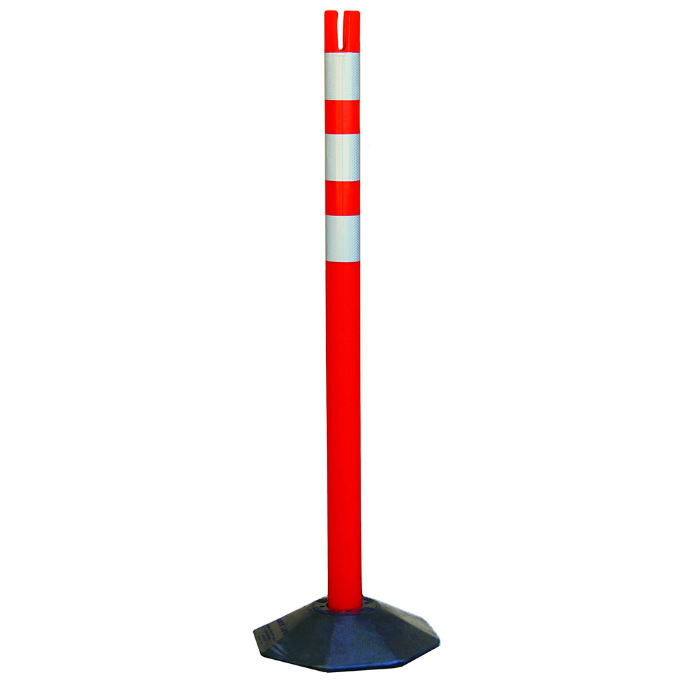 Durable PVC Delineator Post with Reflective Tape