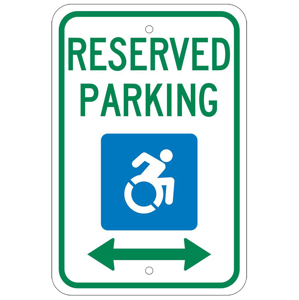 Aluminum Waterproof Reflective "Handicapped Parking" Sign