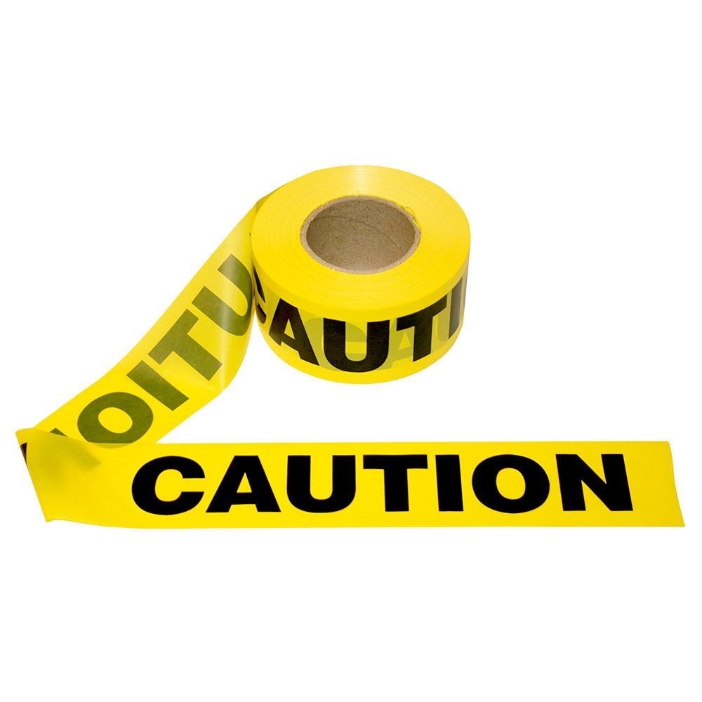 Yellow High Strength Non-Toxic Barricade Tape ( CAUTION )
